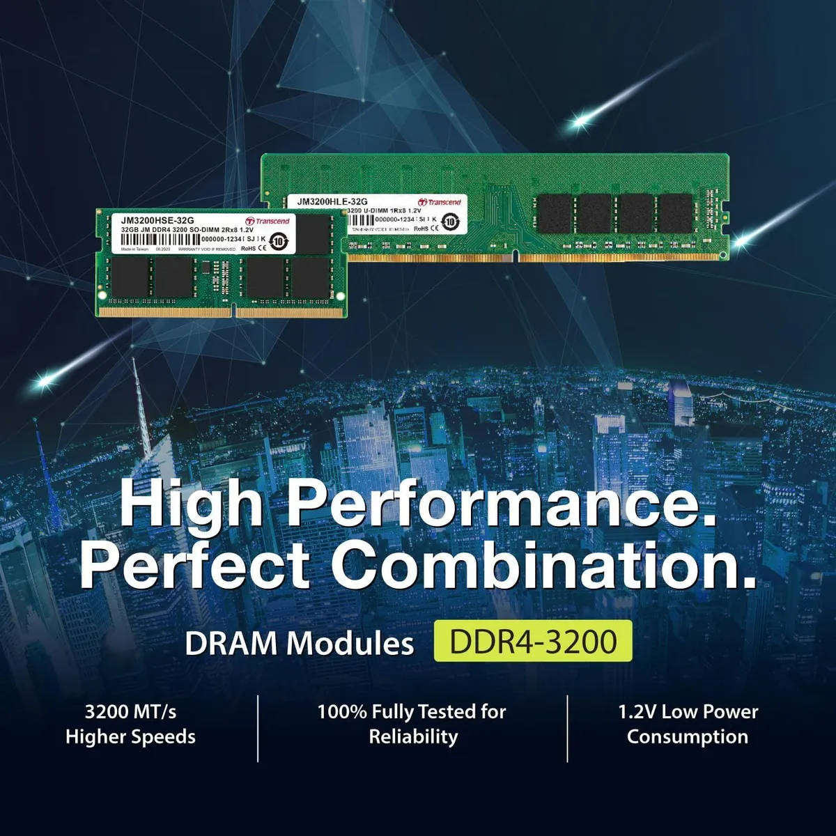 DDR4-3200 8GB 1Rx8 Transcend