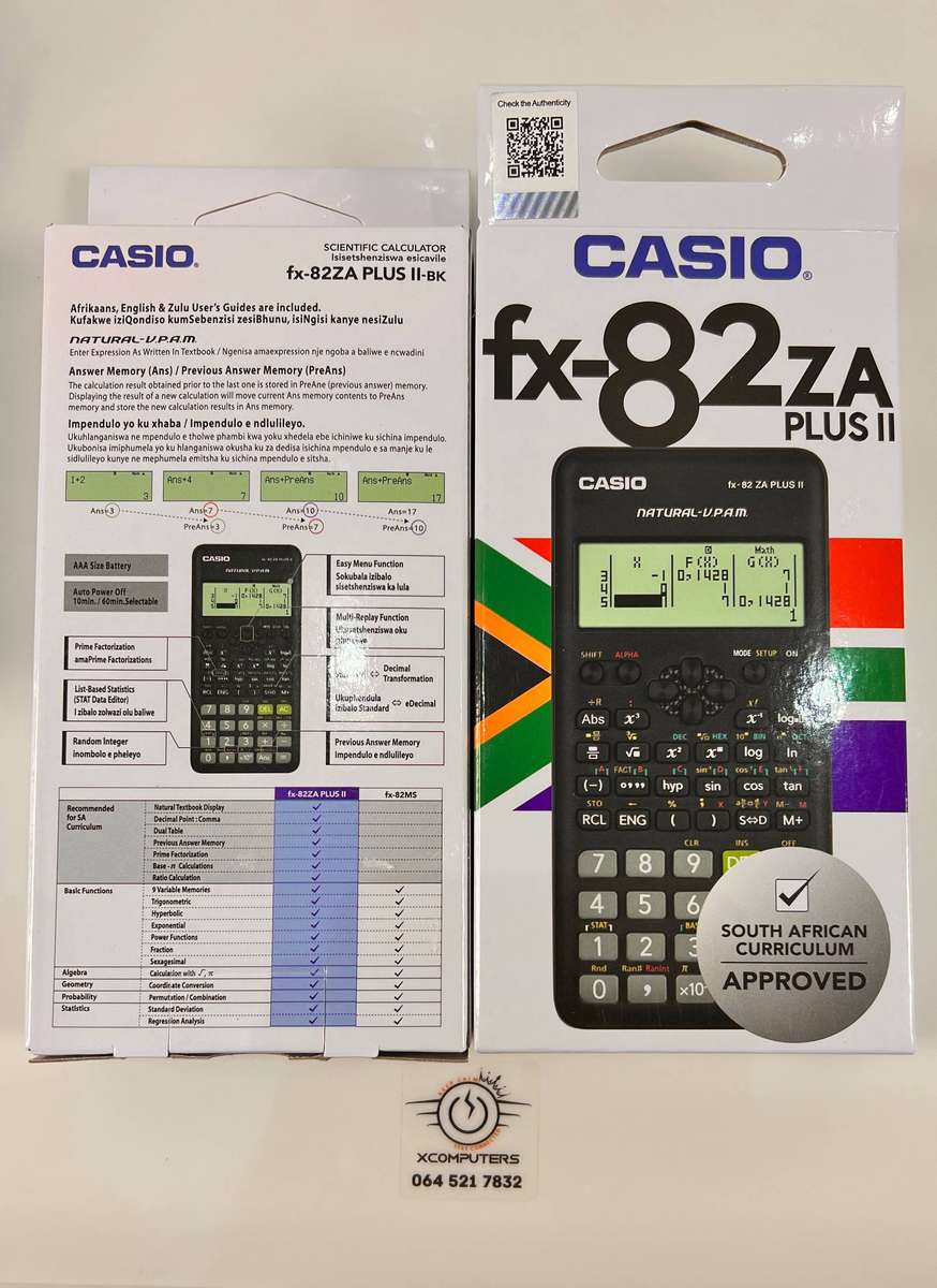 Casio FX-82ZA Plus II Scientific Calculator