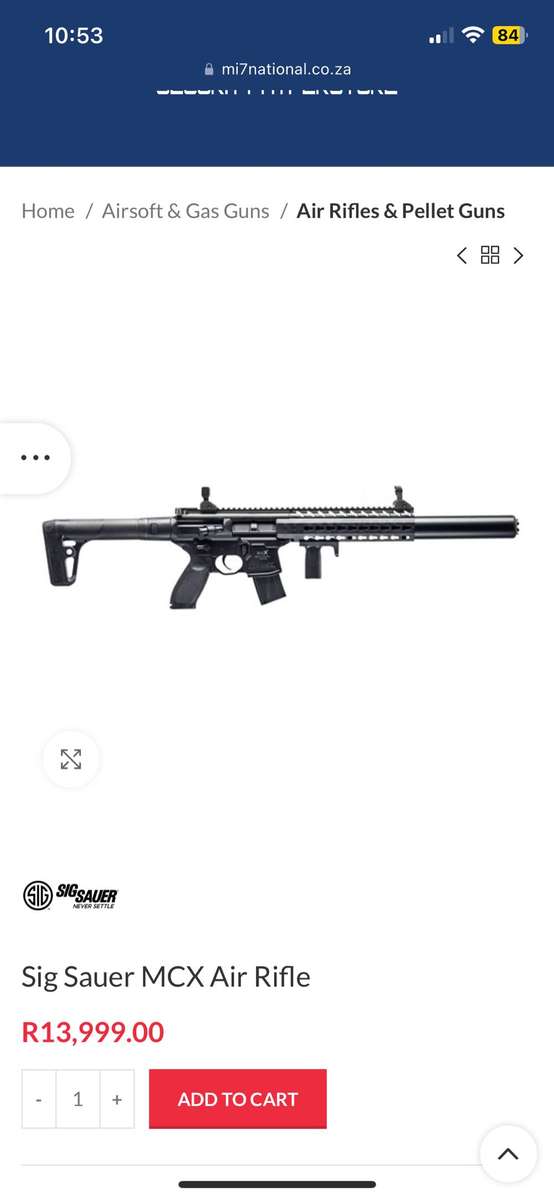 Sig Sauer MCX Air Rifle