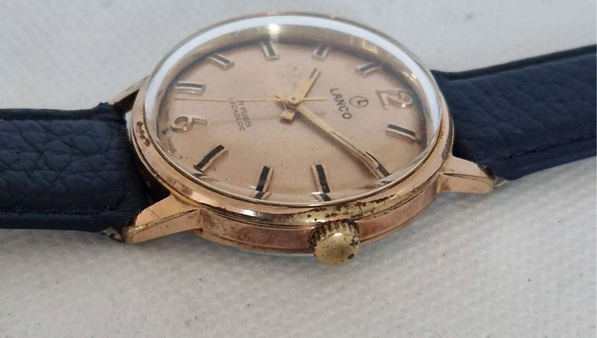 Vintage Lanco Hand Winding Watch - cal FHF 96