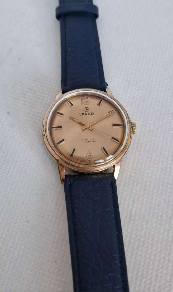 Vintage Lanco Hand Winding Watch - cal FHF 96