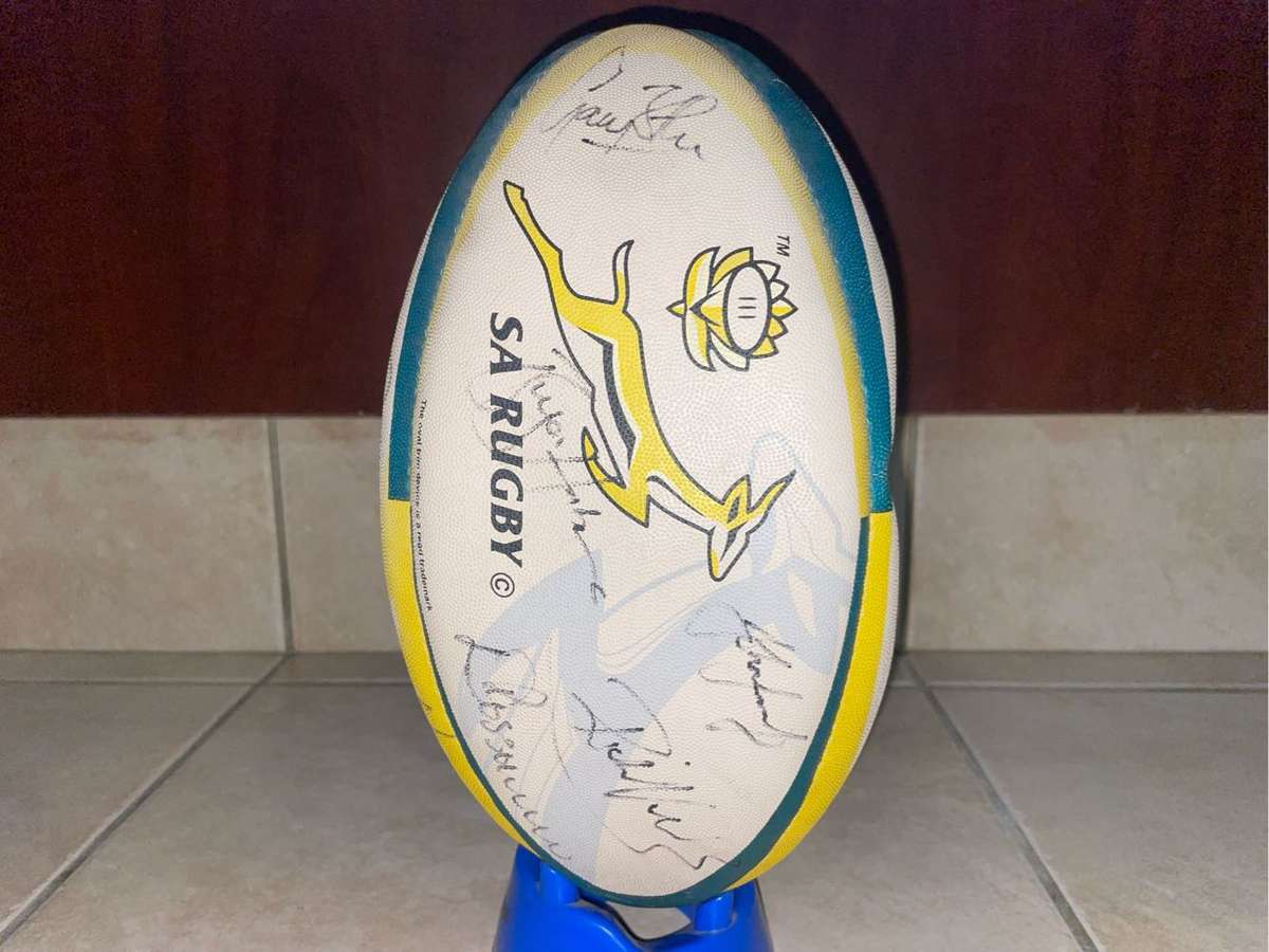 Springbok Rugby Ball and Plate