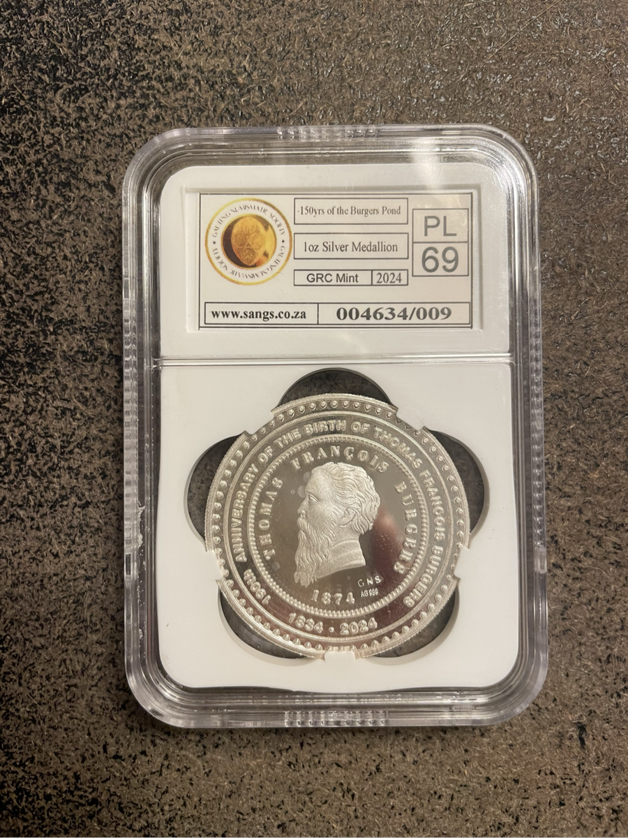 1 Oz Burger Pond coin PL 69