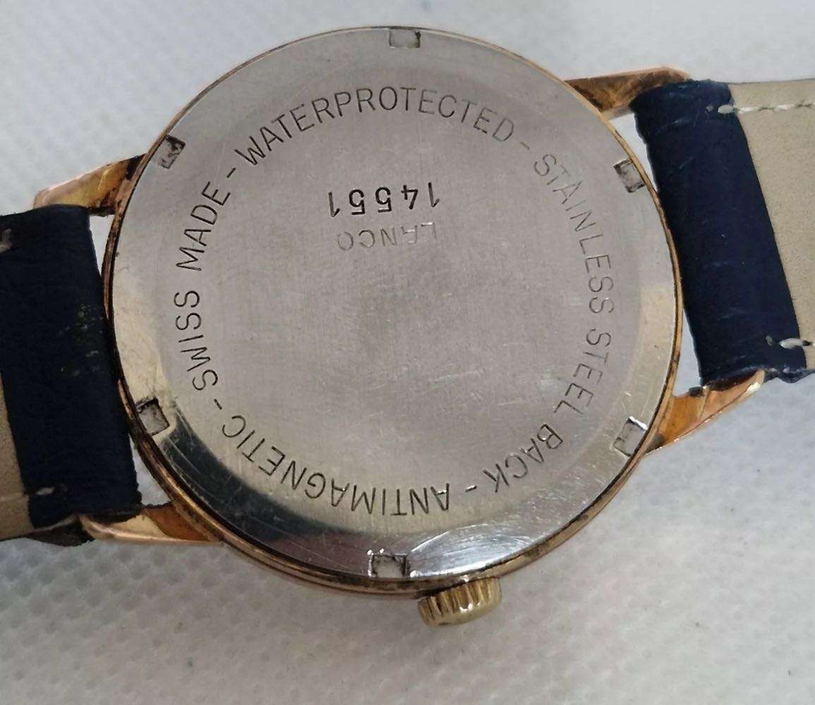 Vintage Lanco Hand Winding Watch - cal FHF 96