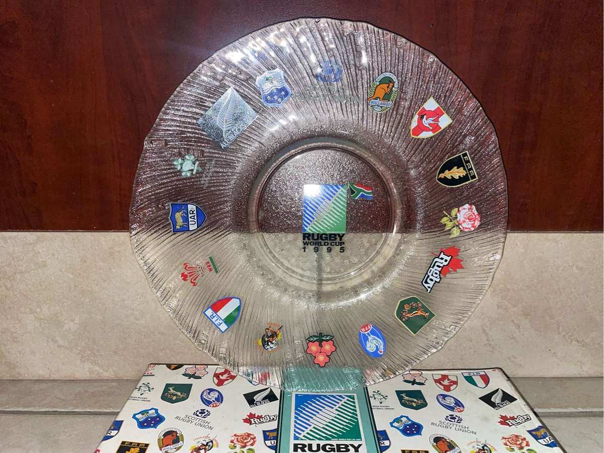 Springbok Rugby Ball and Plate