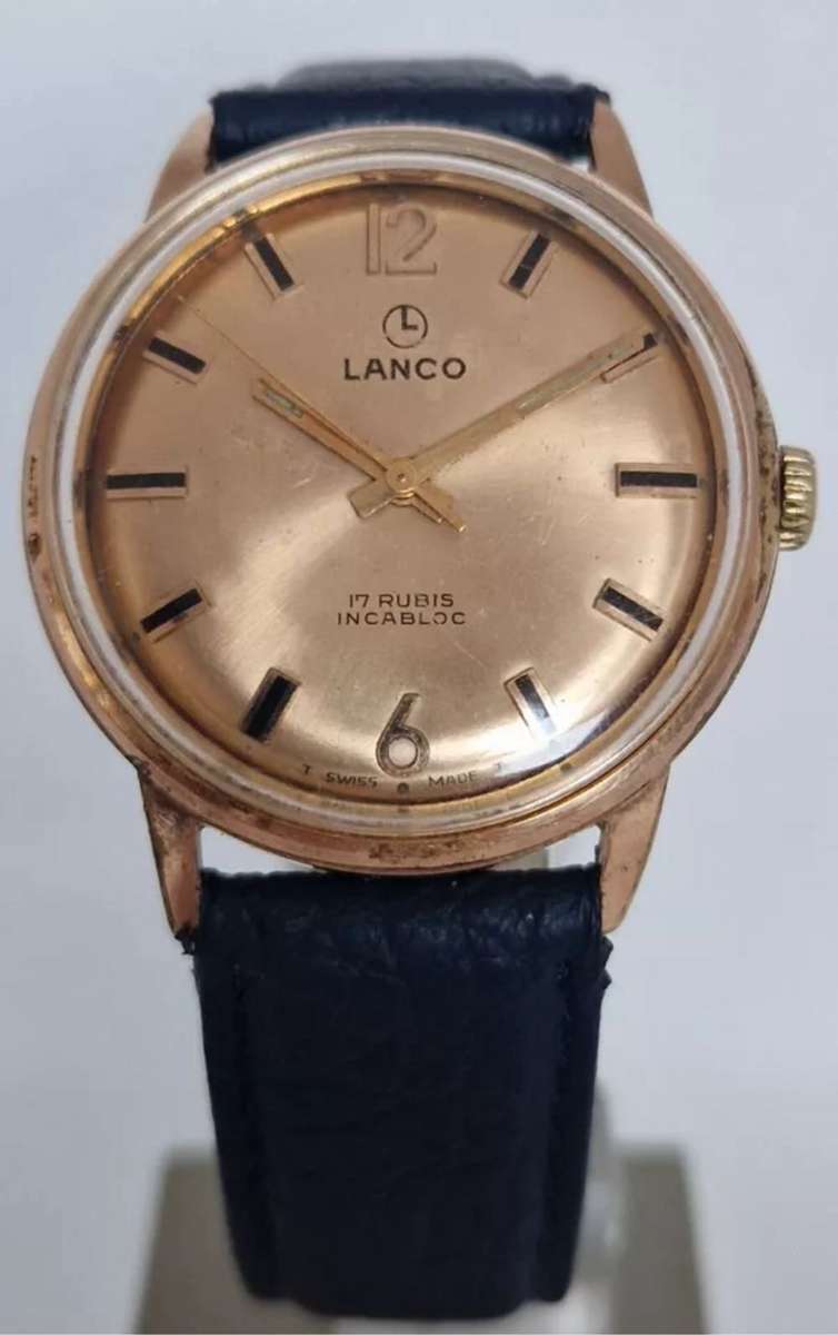 Vintage Lanco Hand Winding Watch - cal FHF 96