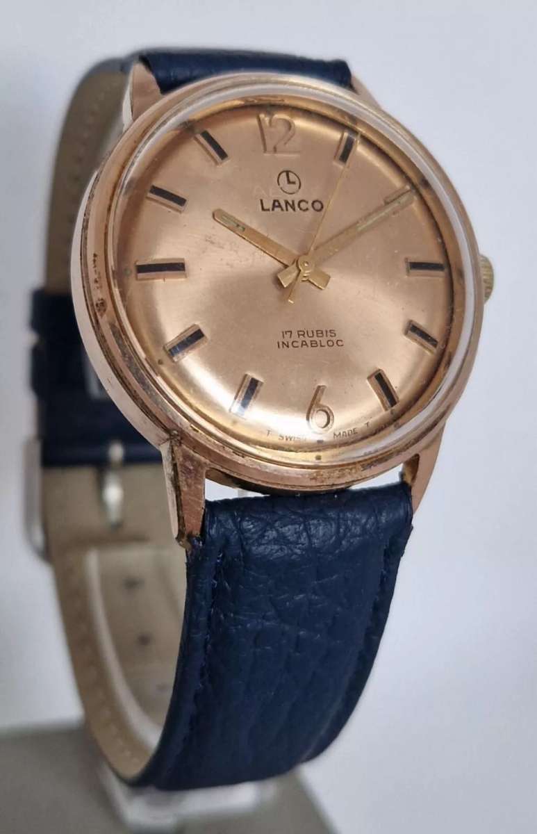 Vintage Lanco Hand Winding Watch - cal FHF 96