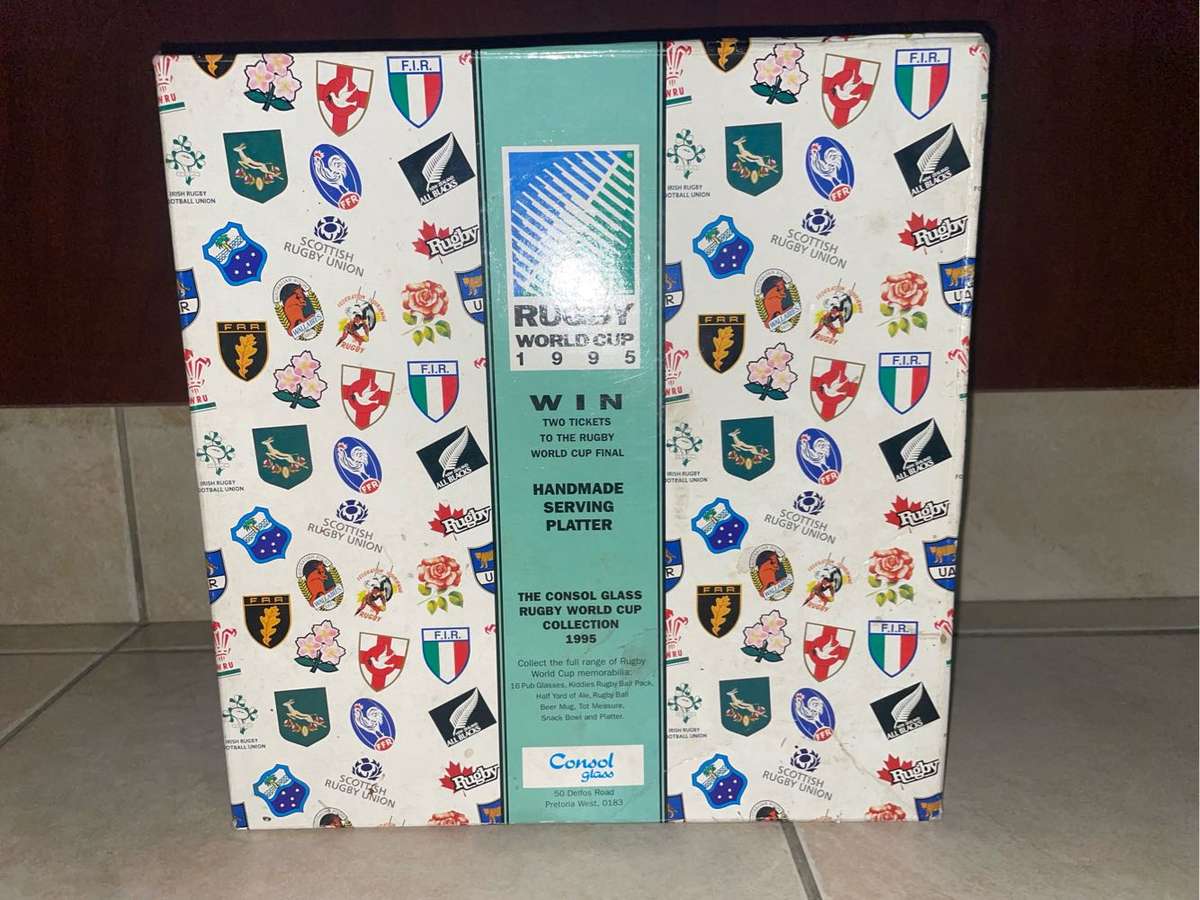 Springbok Rugby Ball and Plate