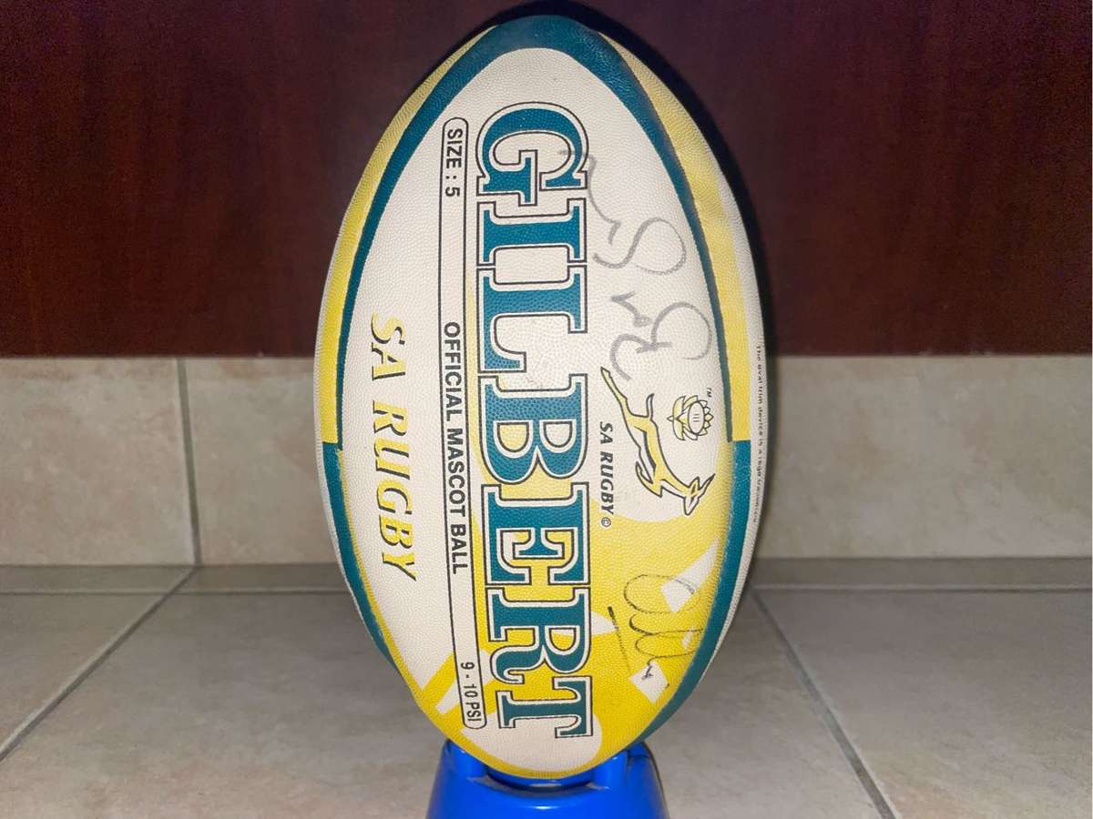 Springbok Rugby Ball and Plate