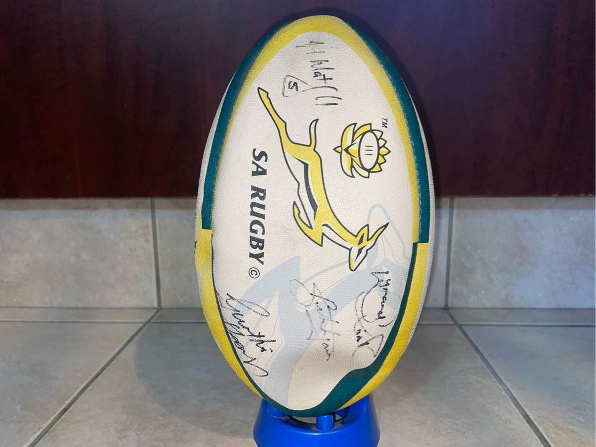 Springbok Rugby Ball and Plate