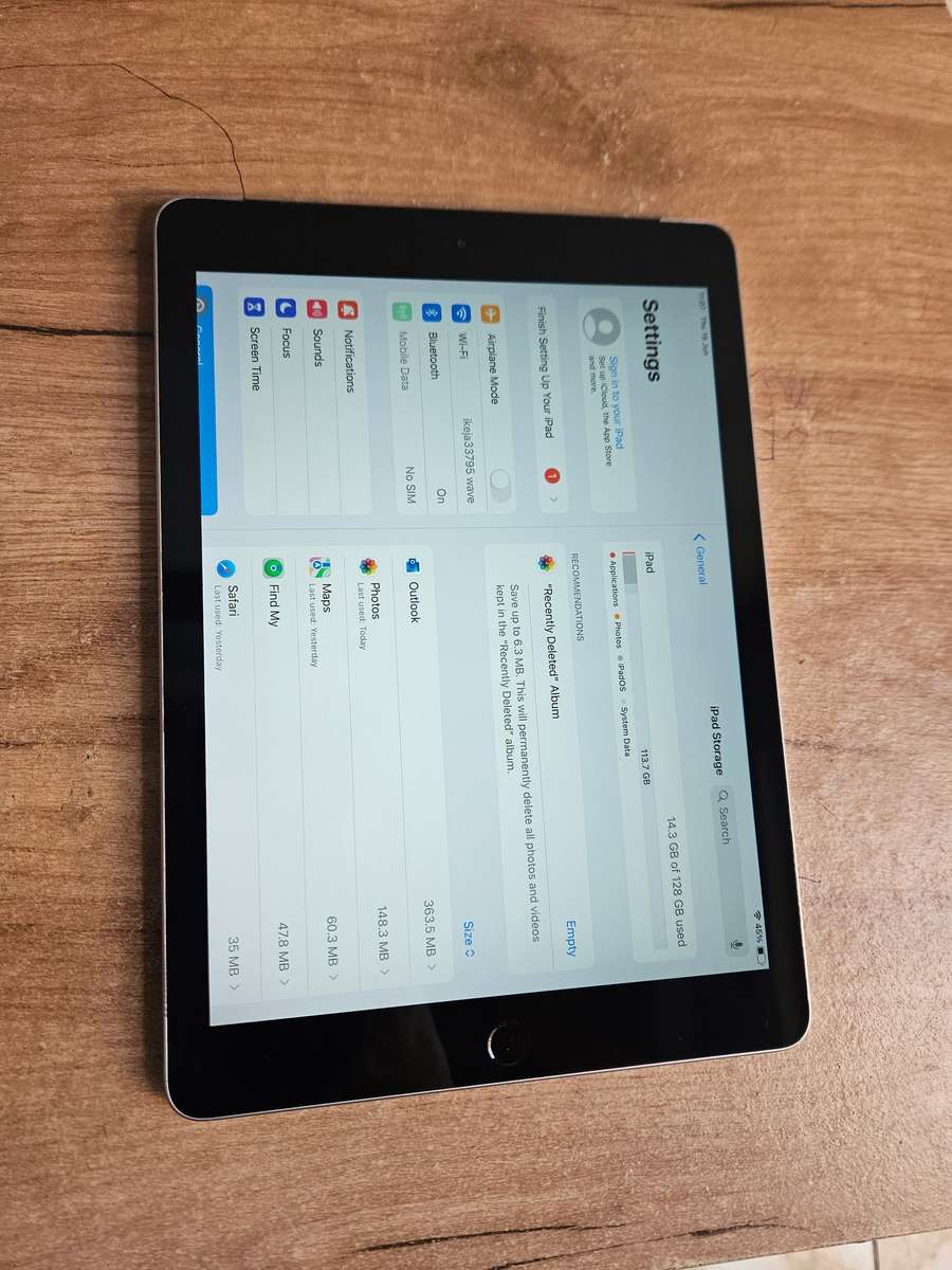 Apple iPad 6 (A1954) 128GB Wifi & Cellular Pre owned