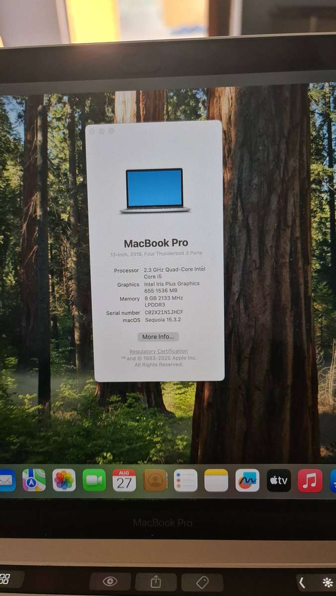 Apple MacBook Pro 2018 13 inch ( Core i5 | 8GB RAM | 512SSD) Pre-owned