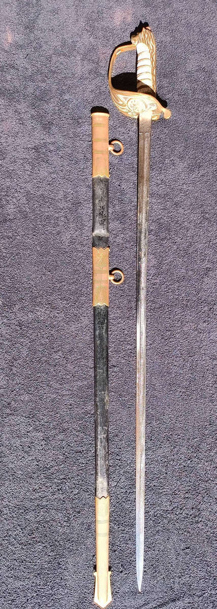 South African Navy Officers Sword and scabbard by Gieves of UK pre 65