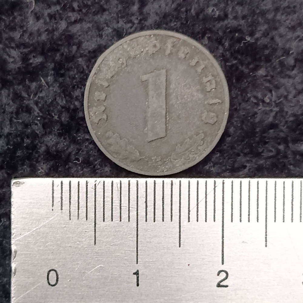 1 Pfennig coin German Empire (Deutsches Reich) 1942 ww2 2
