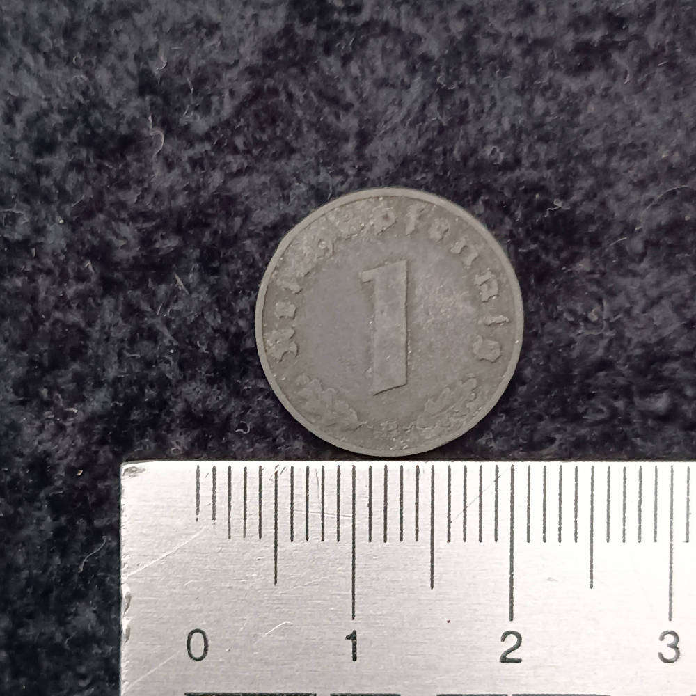 1 Pfennig coin German Empire (Deutsches Reich) 1942 ww2