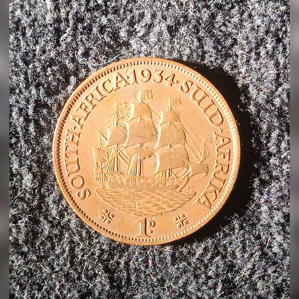 South Africa penny 1934