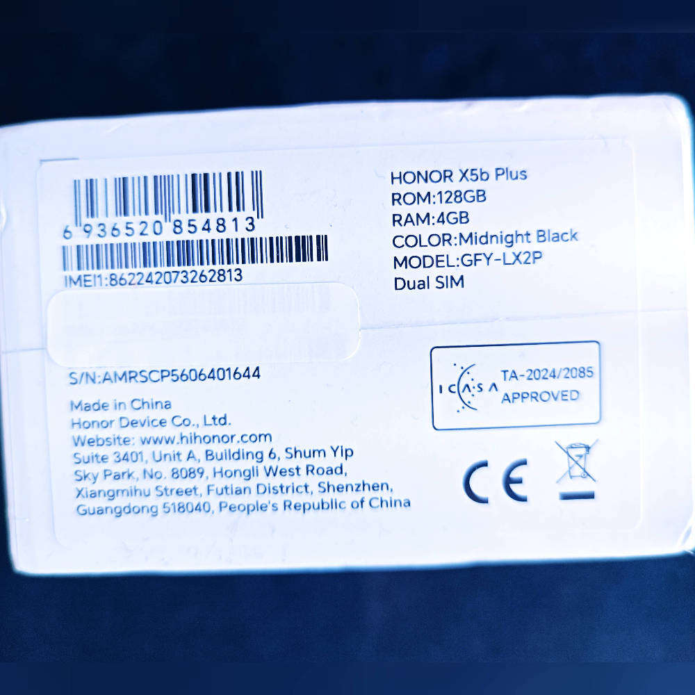 Honor X5 B plus smartphone new sealed in box