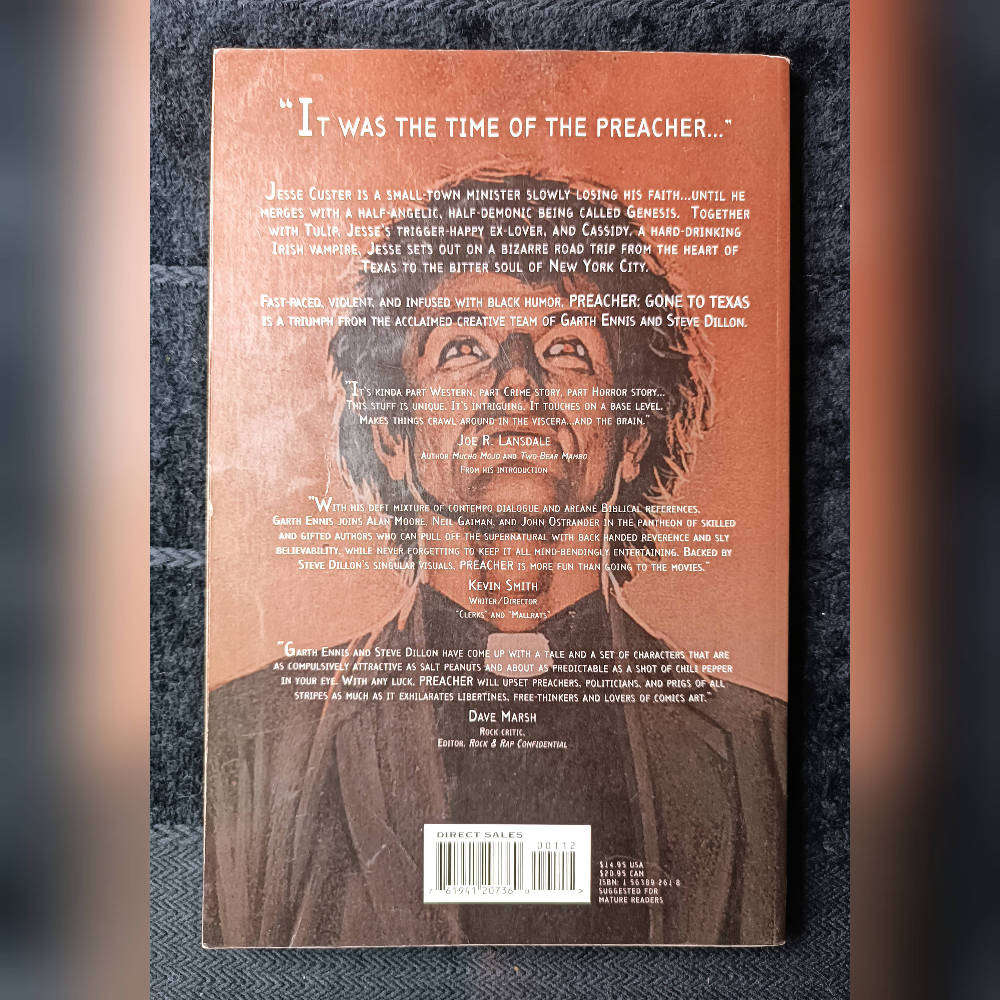 Preacher - Gone to Texas, comic book, collected series, 1996, 2nd edition, soft cover