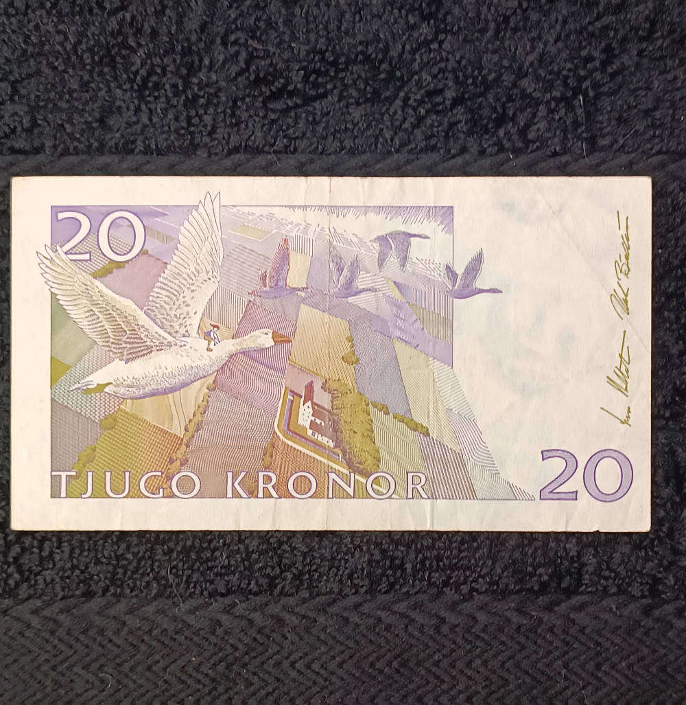 Banknote Swedish 20 kronor 90s
