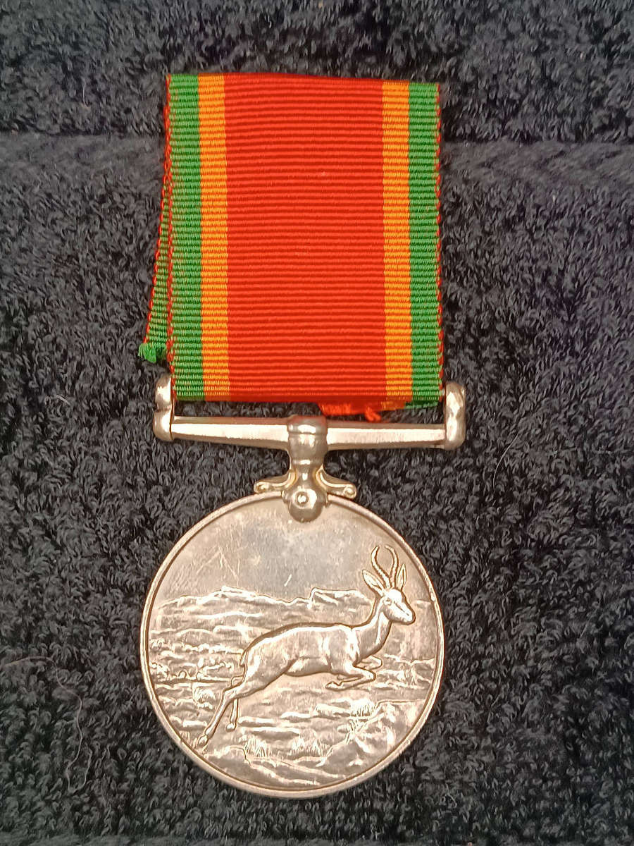 Africa service medal silver ww2