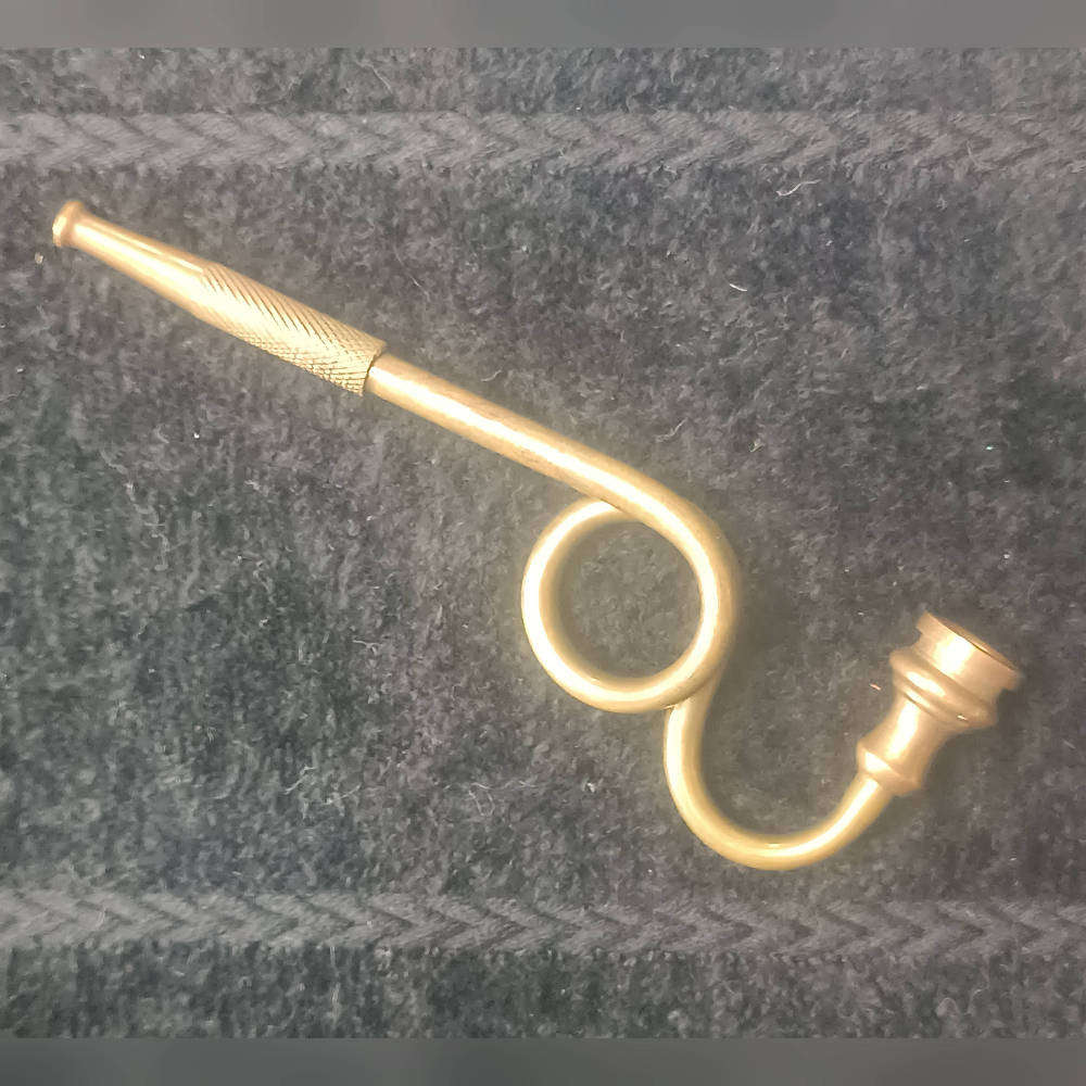 Vintage brass plumbers smoking pipe