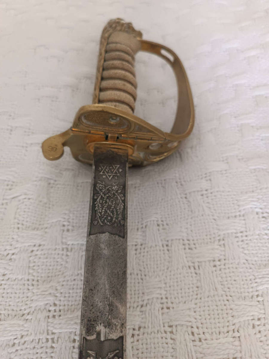 Early South African Navy Officer's Sword with scabbard