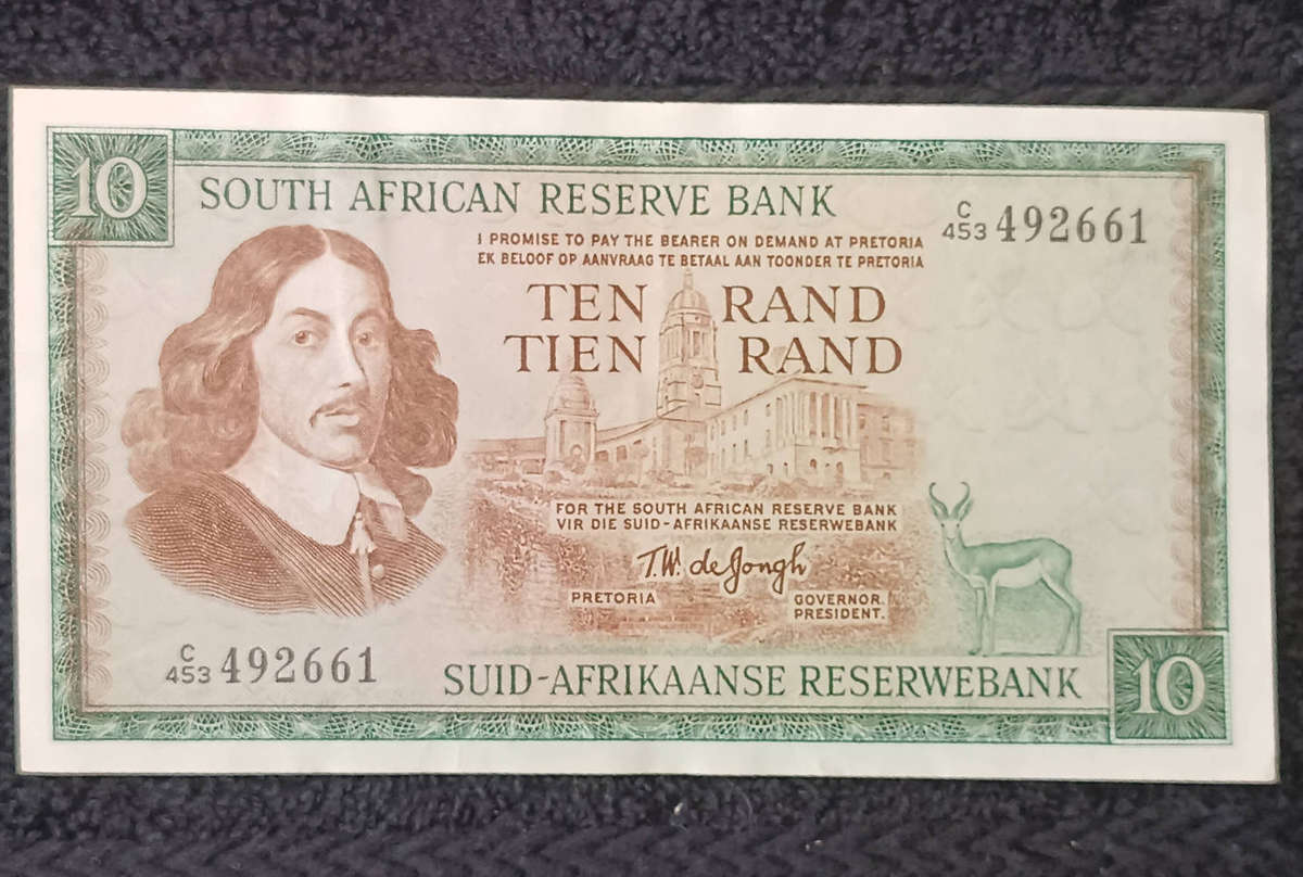Banknote south Africa 10 rand 1963