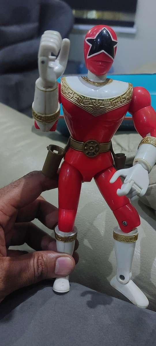1996 Bandai Zeo Red Articulated Red Ranger