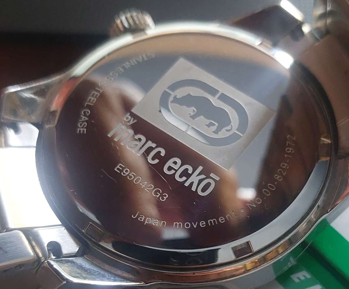 Marc Ecko men's watch with Japan movement