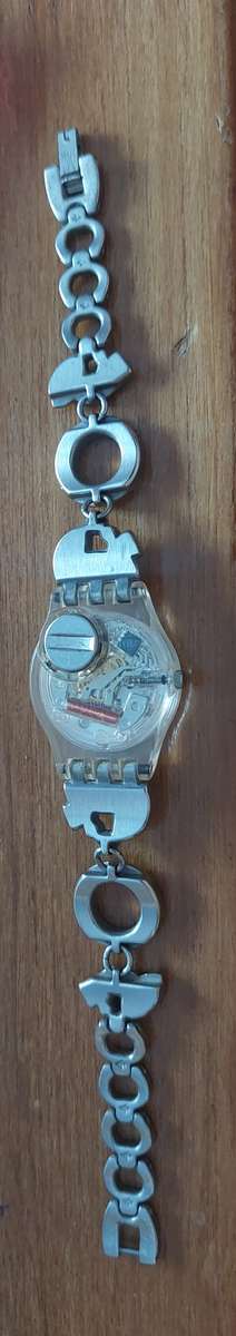 Swatch Menthol Tone Watch in Case