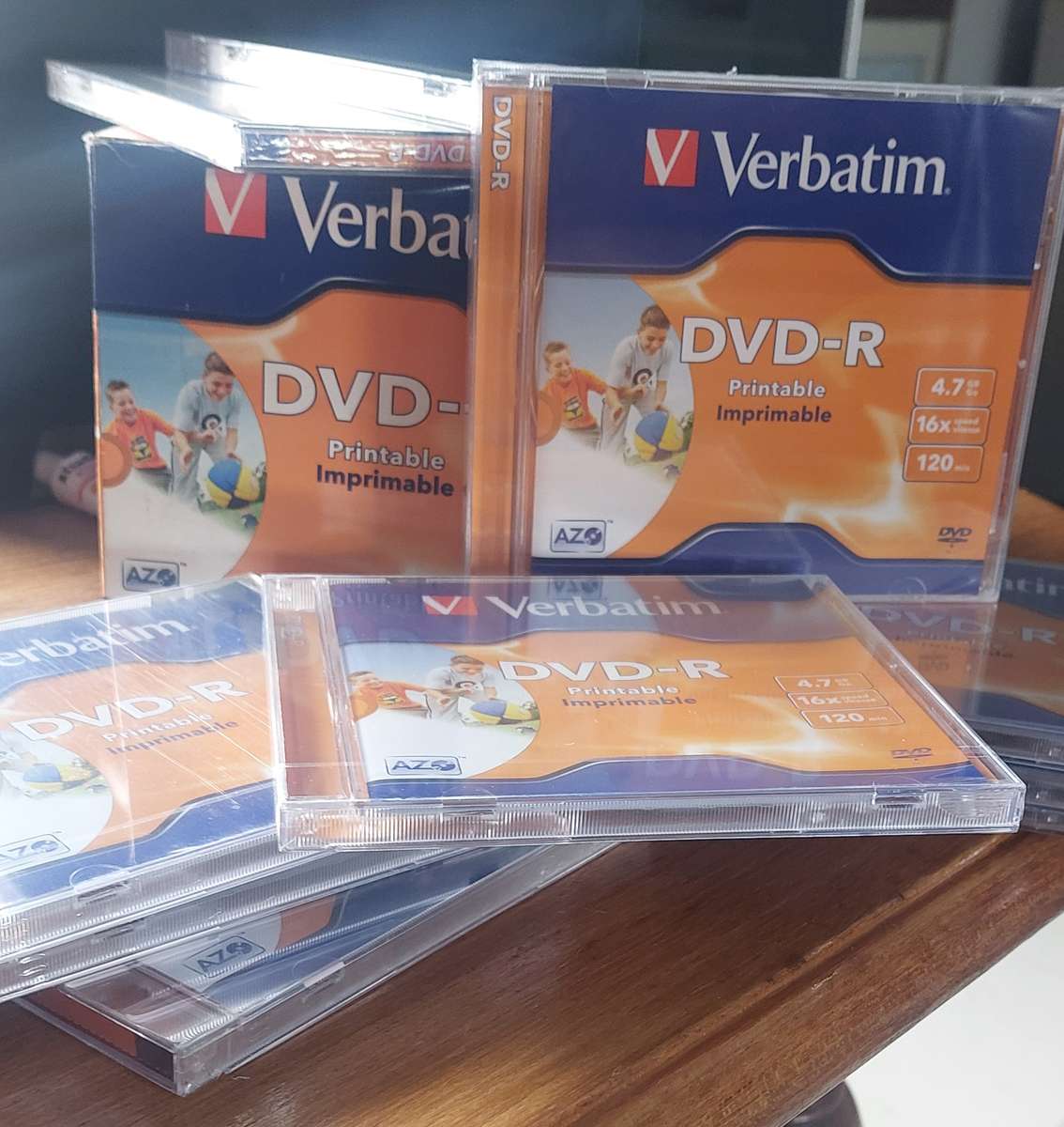 verbatim dvd r printable imprimable disc x10 bid for the lot