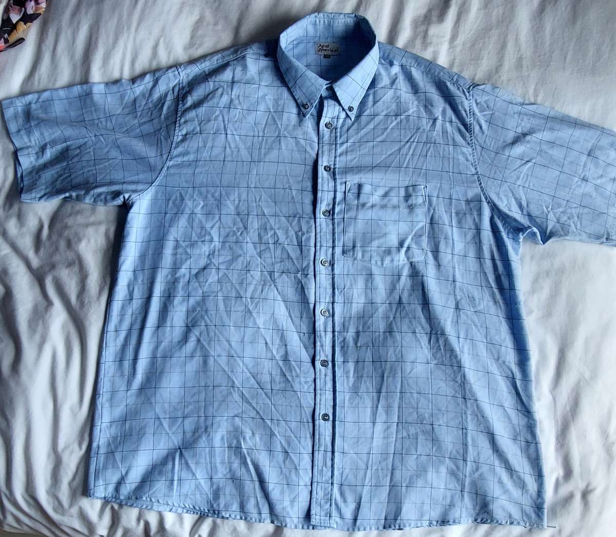 2xl men check shirt 100% cotton