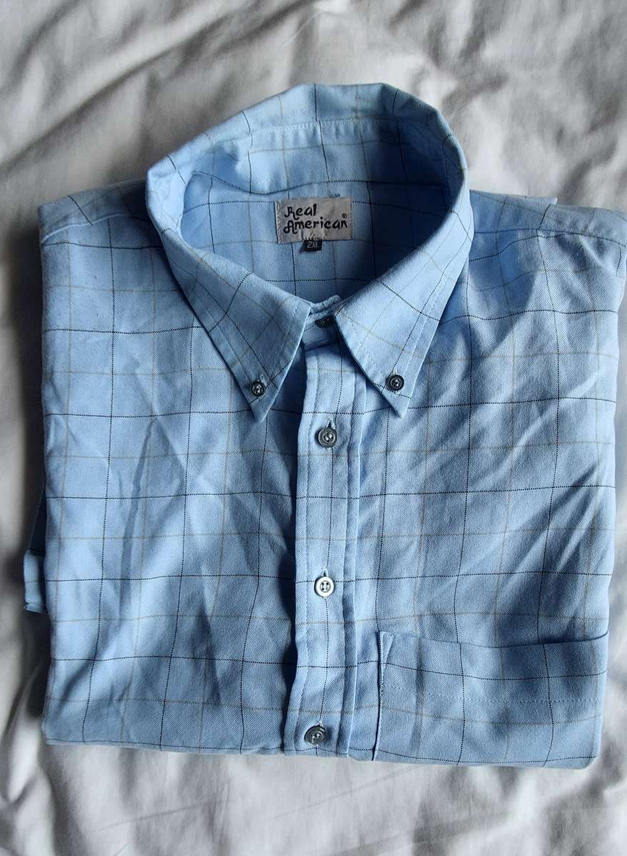 2xl men check shirt 100% cotton