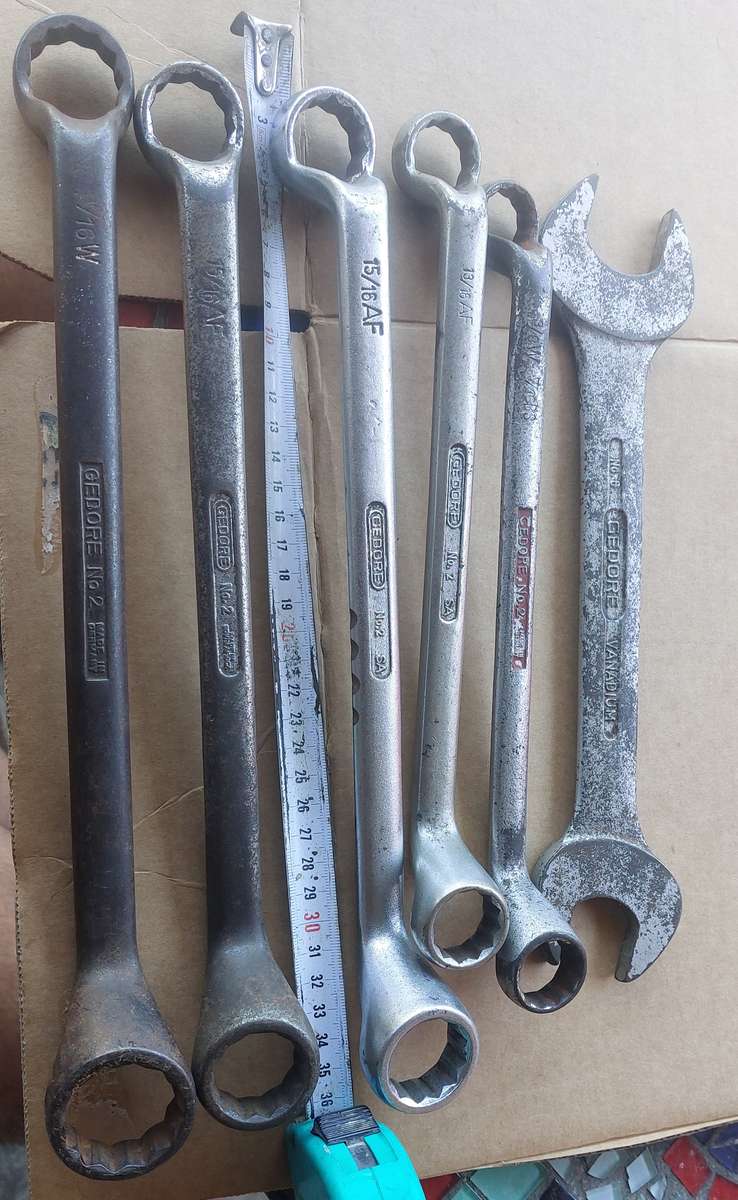 GEDORE LARGE SPANNERS BID FOR THE LOT