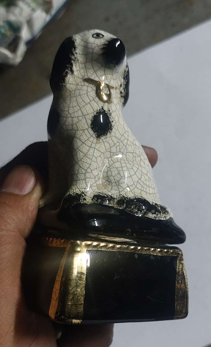 RARE VINTAGE COLLECTABLE TAKAHASHI DOG TRINKET BOX SPANIEL MADE IN JAPAN