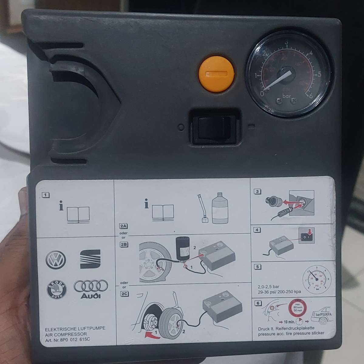 VW AUDI 6 BAR SUV ETC  air compressor