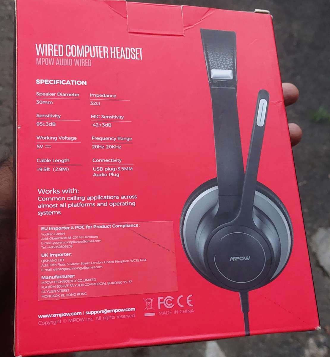 MPOW WIRED COMPUTER HEADSET