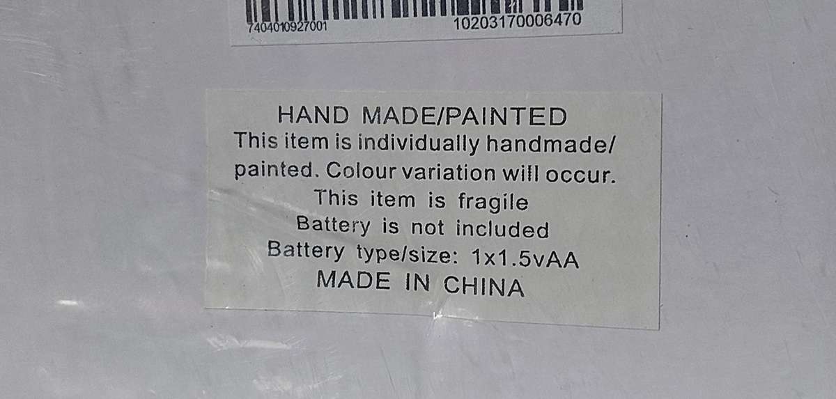 MR PRICE HOME HAND PAINTED CLOCK