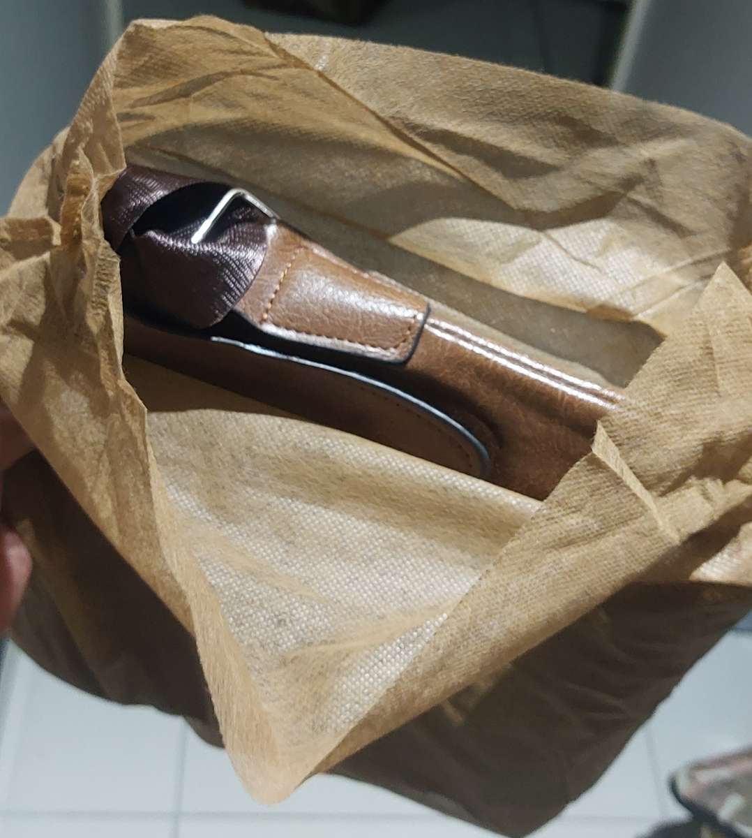 AWESOME MAN SLING BAG BROWN