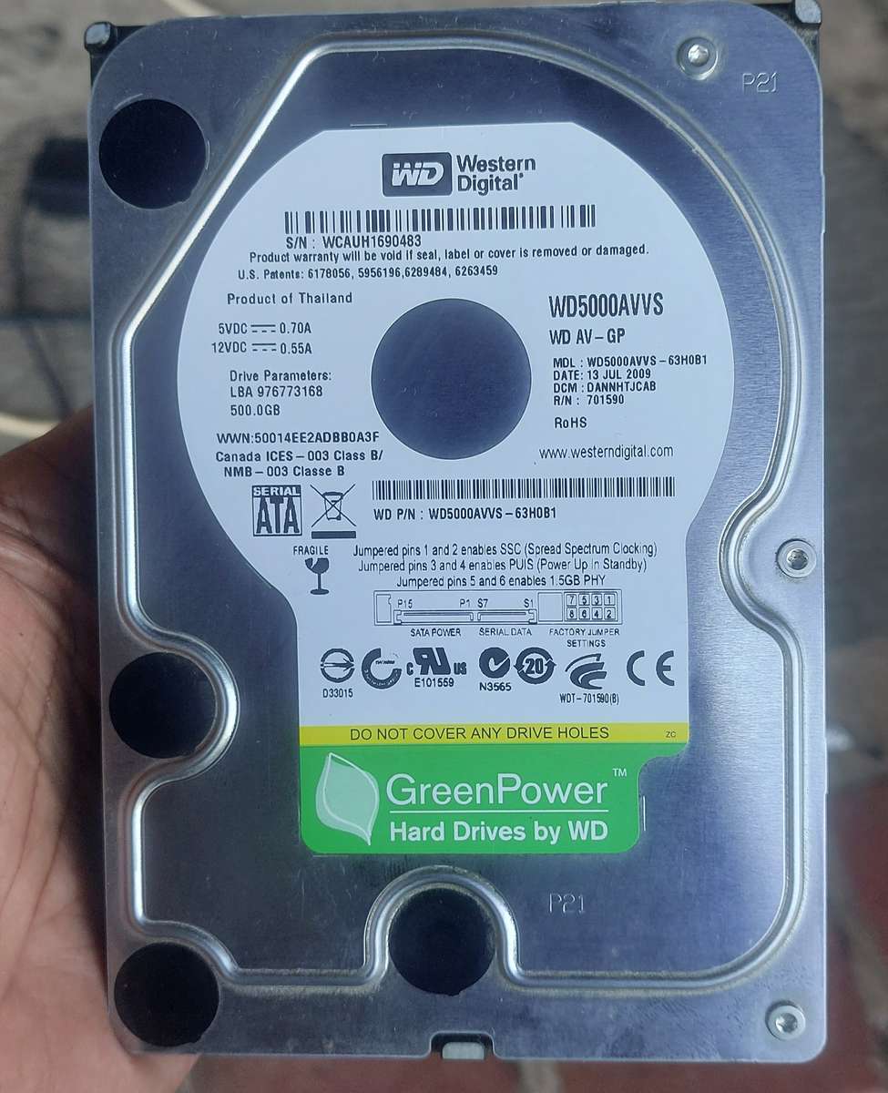 500gb HARD DRIVE