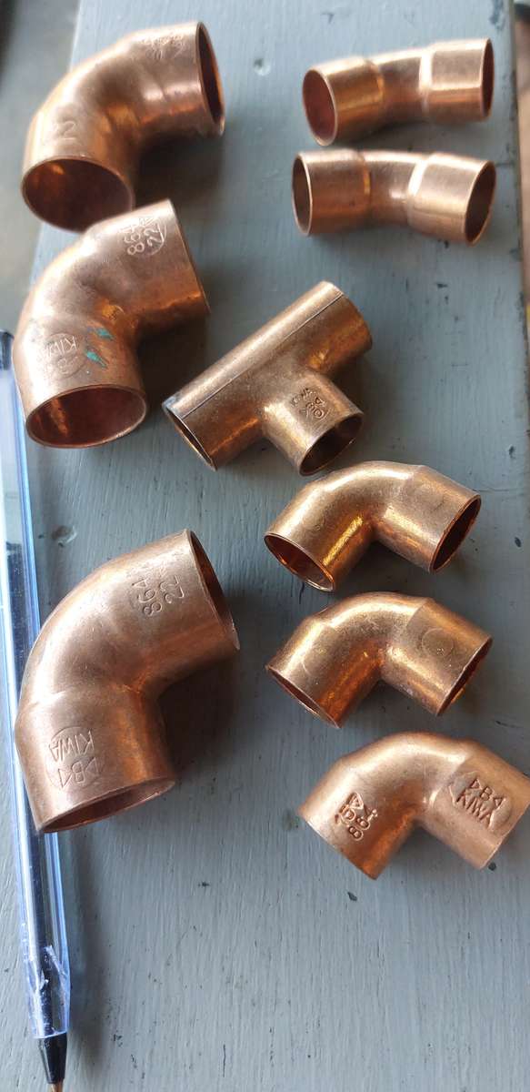 NEW COPPER FITTINGS FOR PLUMBING BID FOR THE LOT