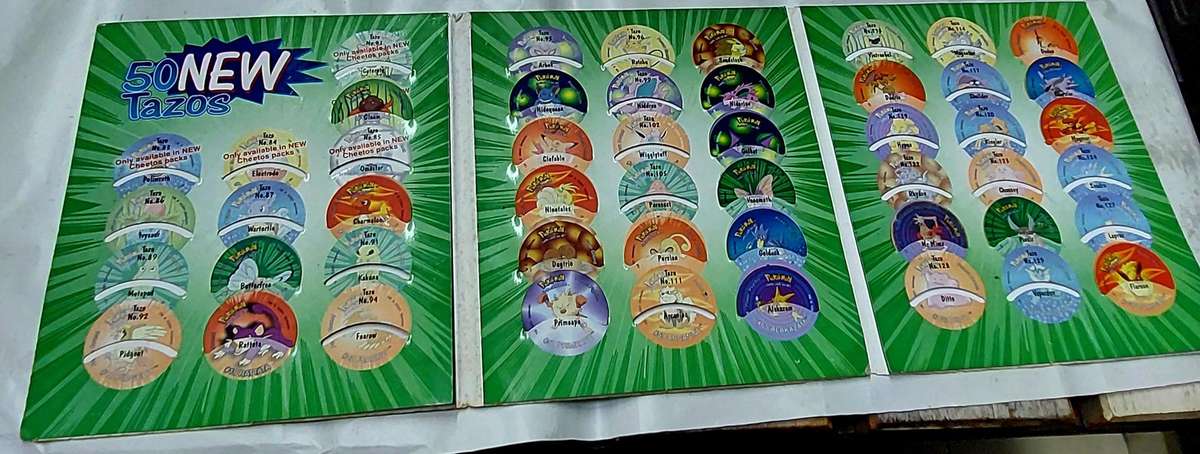pokemon collectors album with tazzos inside not complete