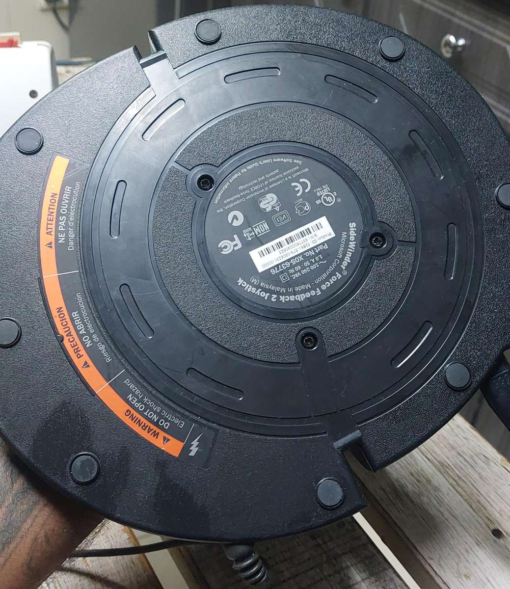 Microsoft force feedback 2 control only works perfectly