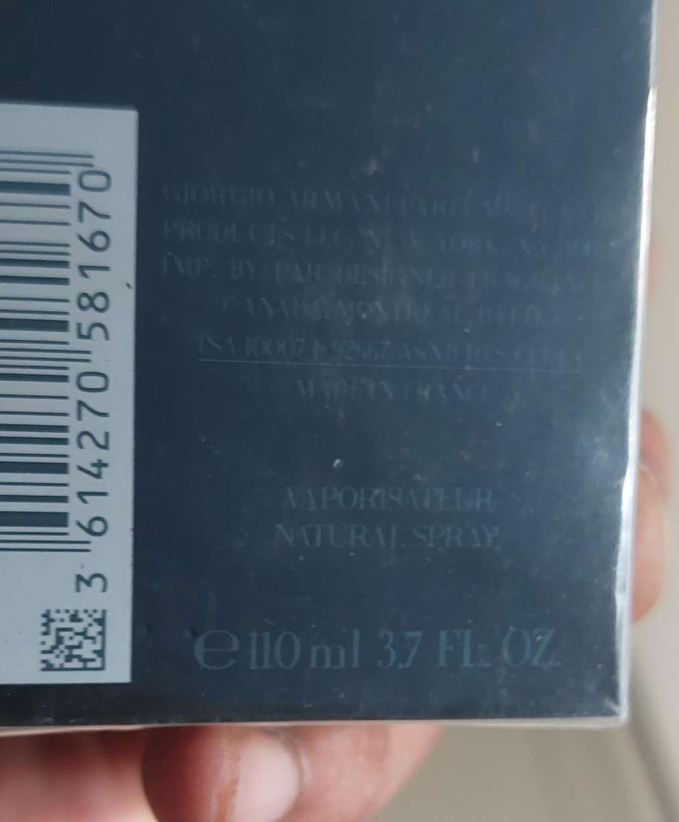 200% genuine Armani code profumo 110ml perfume money back guarantee