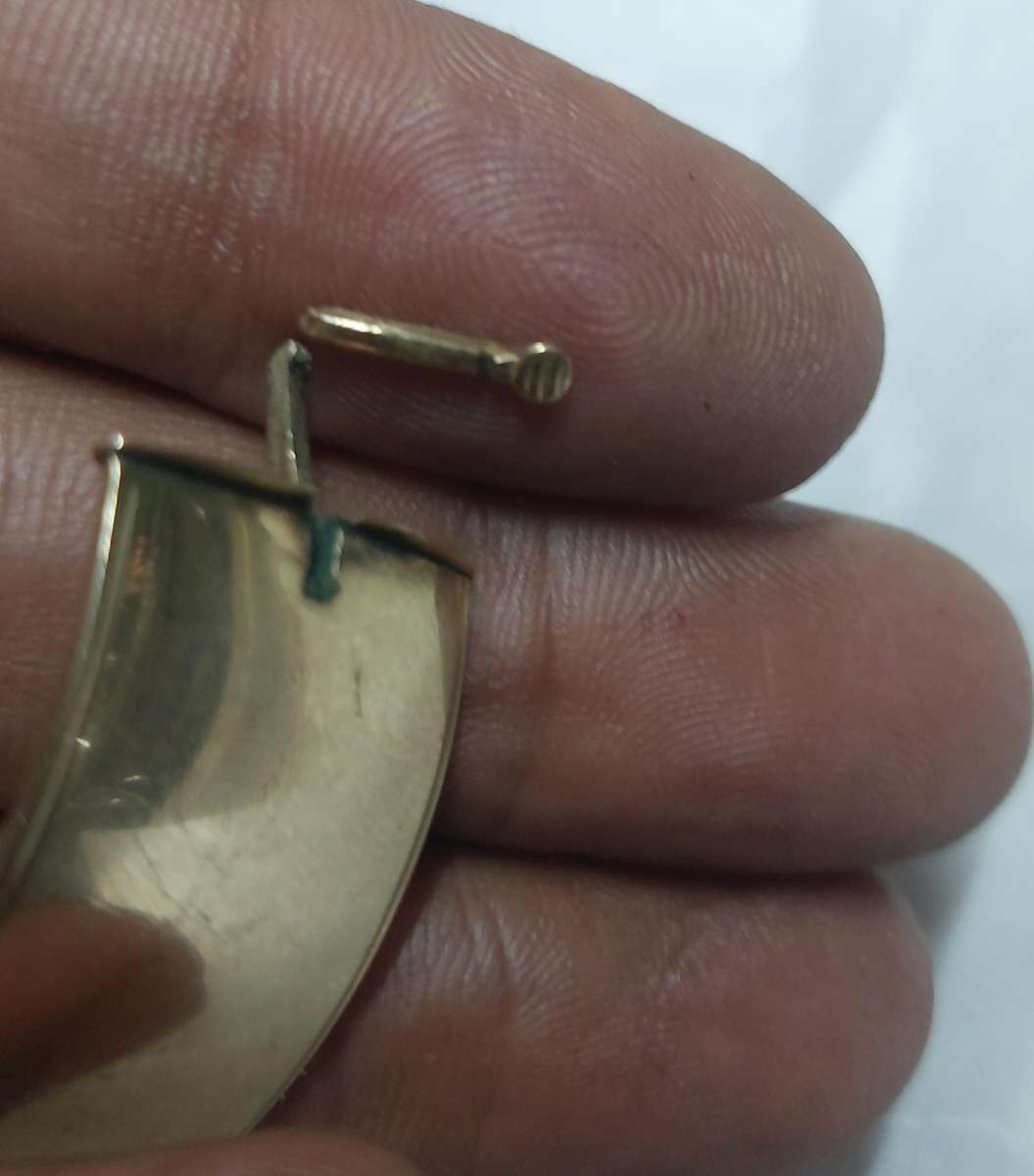 Vintage heavy 9ct gold core cuff read description