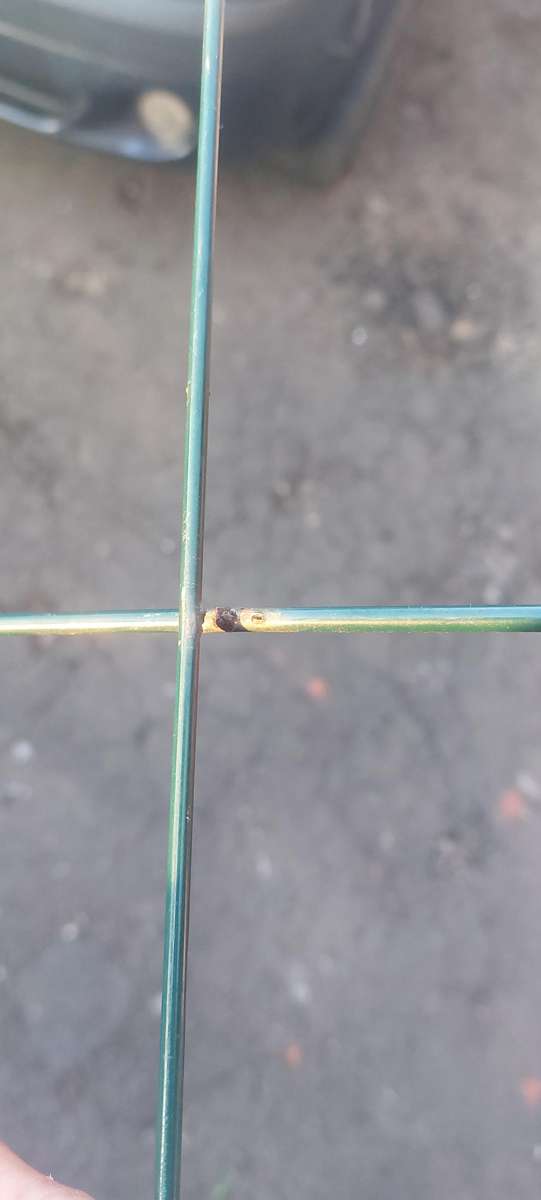 5 Available Green boarder loop garden fence 1 metre side to side and 550cm high