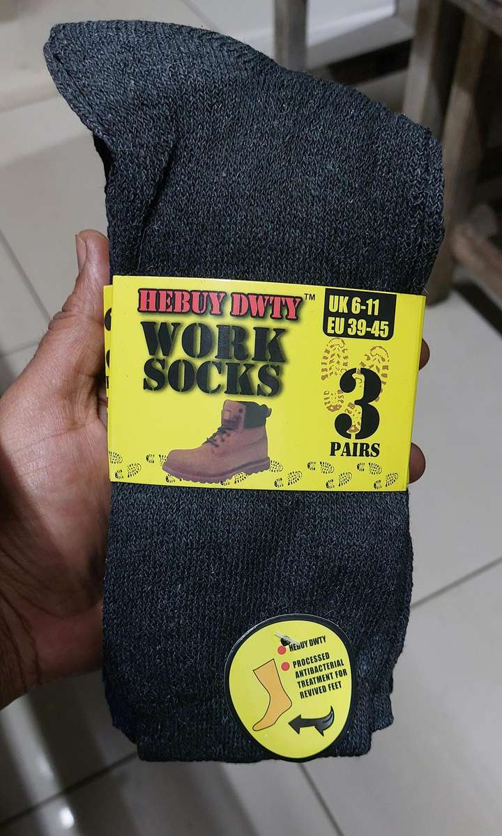 Pack of 3 heavy duty work socks