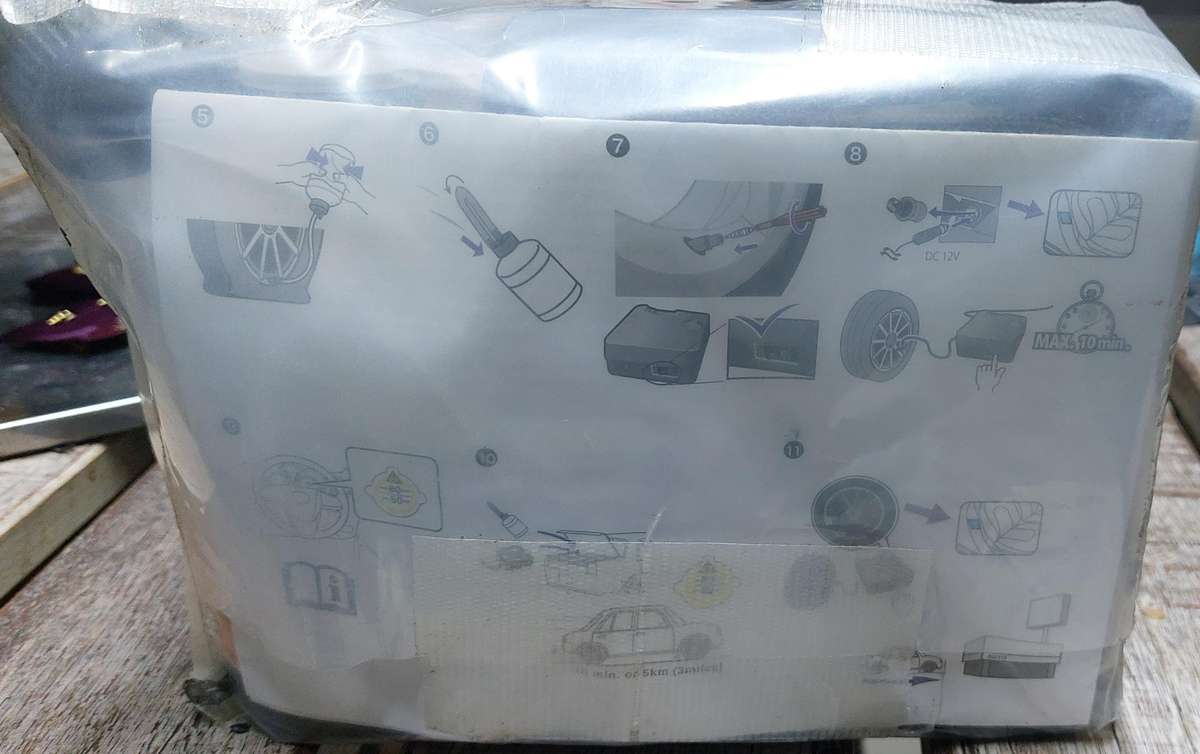 Mazda 6 bar tyre mobility kit include repair liquid