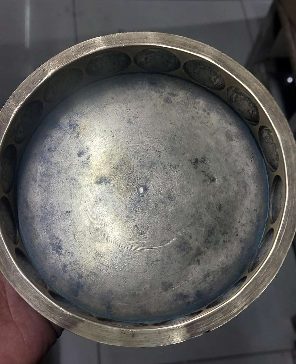 super heavy brass hand made with R2 coins