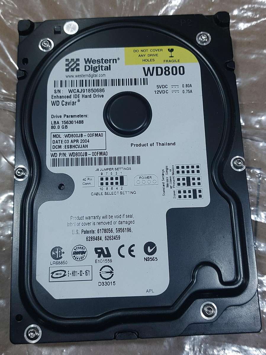 hard drive sold us untested